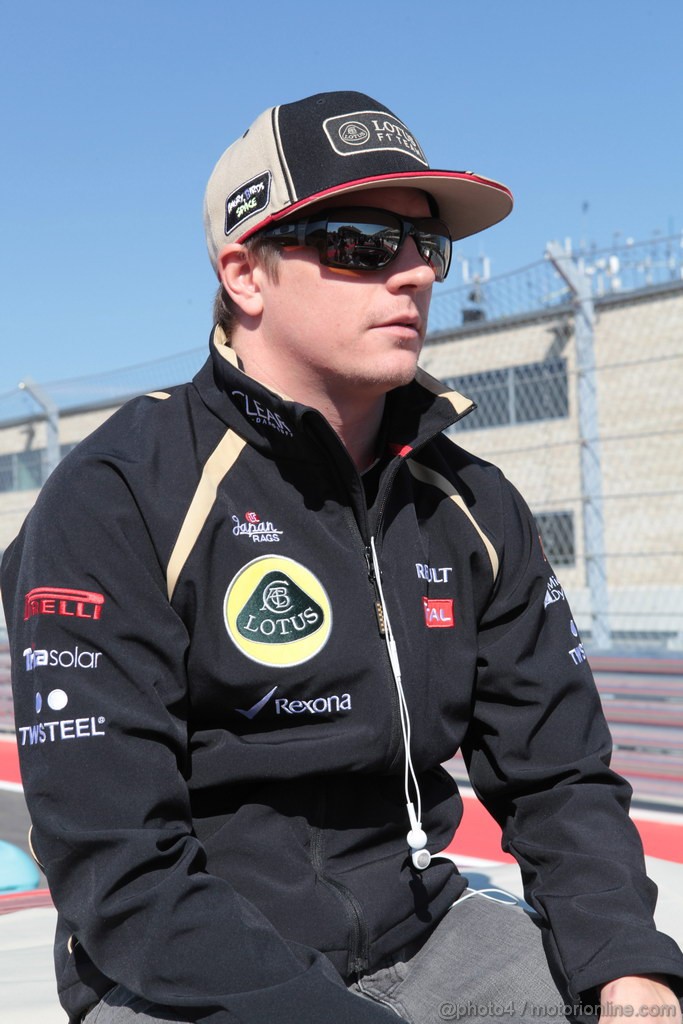 GP USA, 18.11.2012 - Kimi Raikkonen (FIN) Lotus F1 Team E20