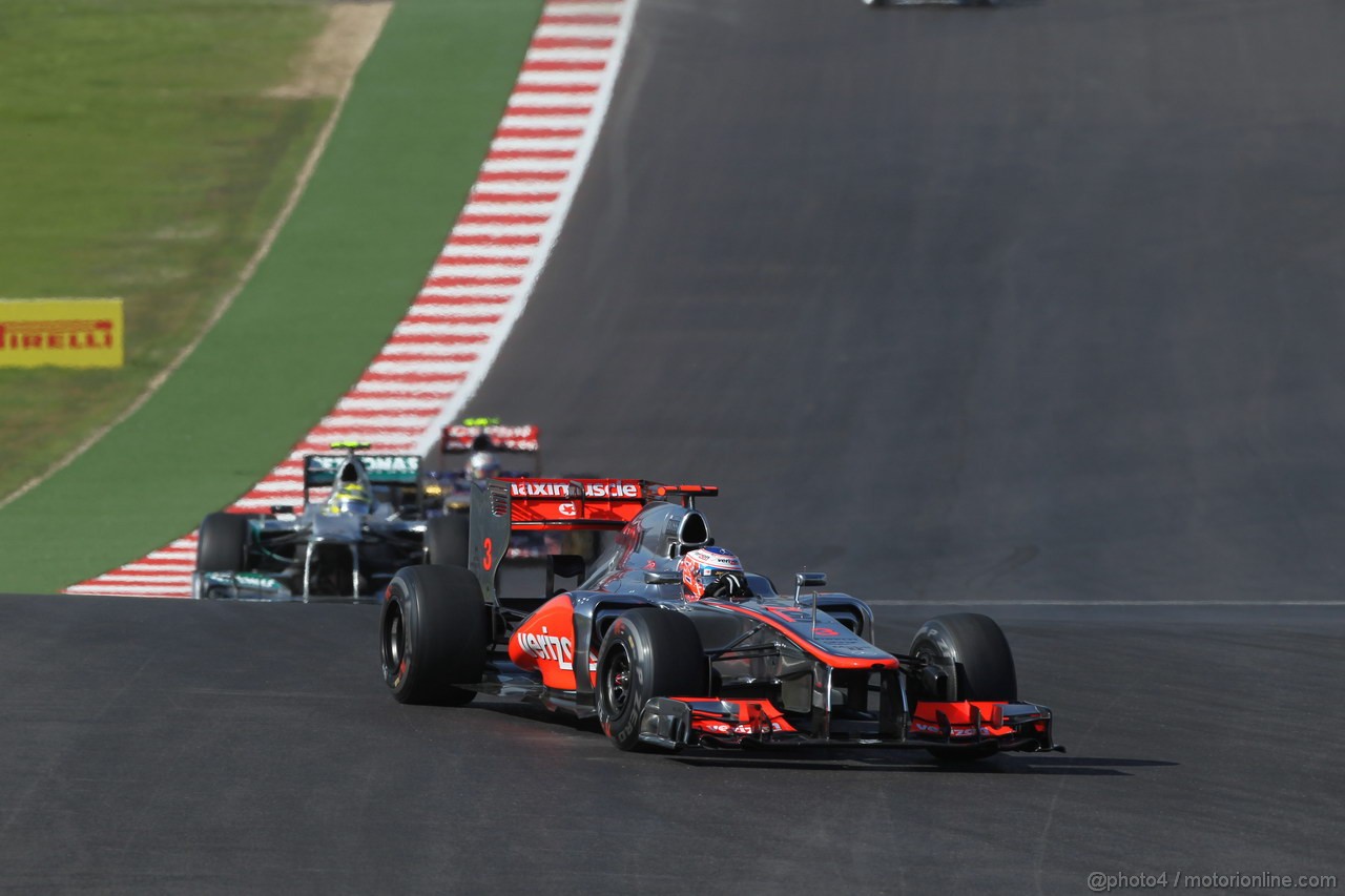 GP USA, 18.11.2012 - Gara, Jenson Button (GBR) McLaren Mercedes MP4-27