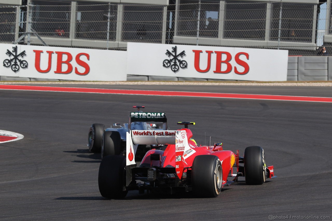 GP USA, 18.11.2012 - Gara, Felipe Massa (BRA) Ferrari F2012