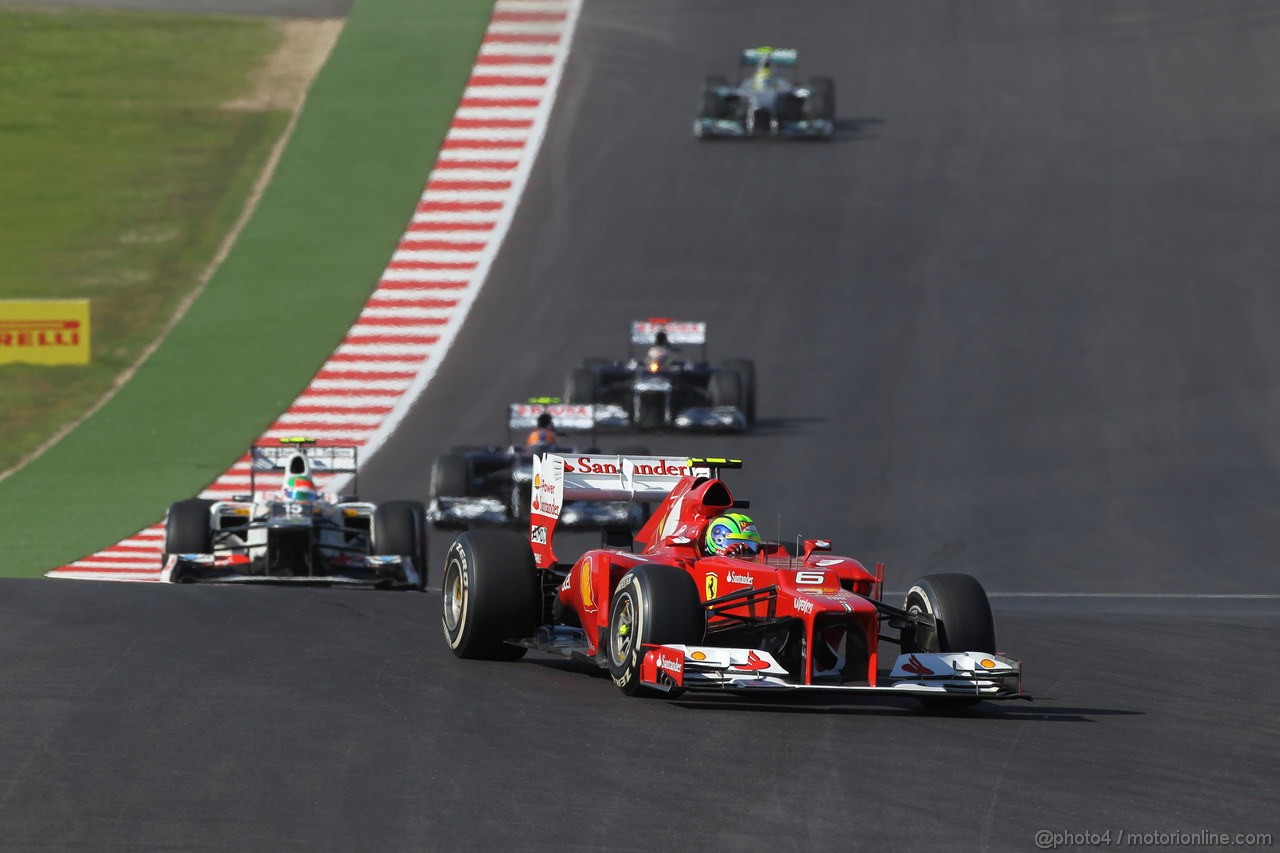 GP USA, 18.11.2012 - Gara, Felipe Massa (BRA) Ferrari F2012