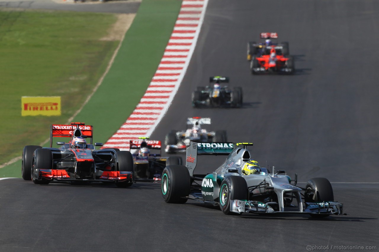 GP USA, 18.11.2012 - Gara, Nico Rosberg (GER) Mercedes AMG F1 W03