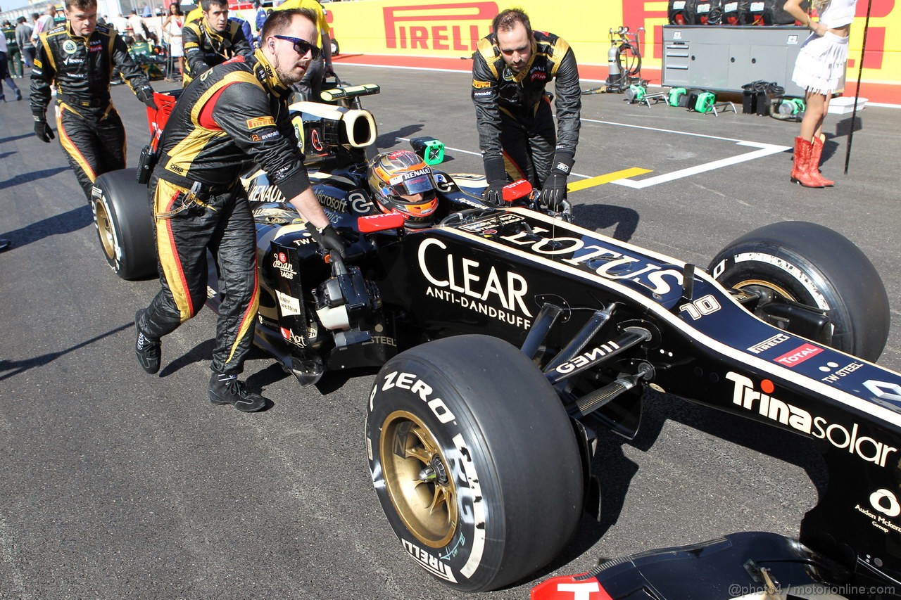 GP USA, 18.11.2012 - Gara, Romain Grosjean (FRA) Lotus F1 Team E20