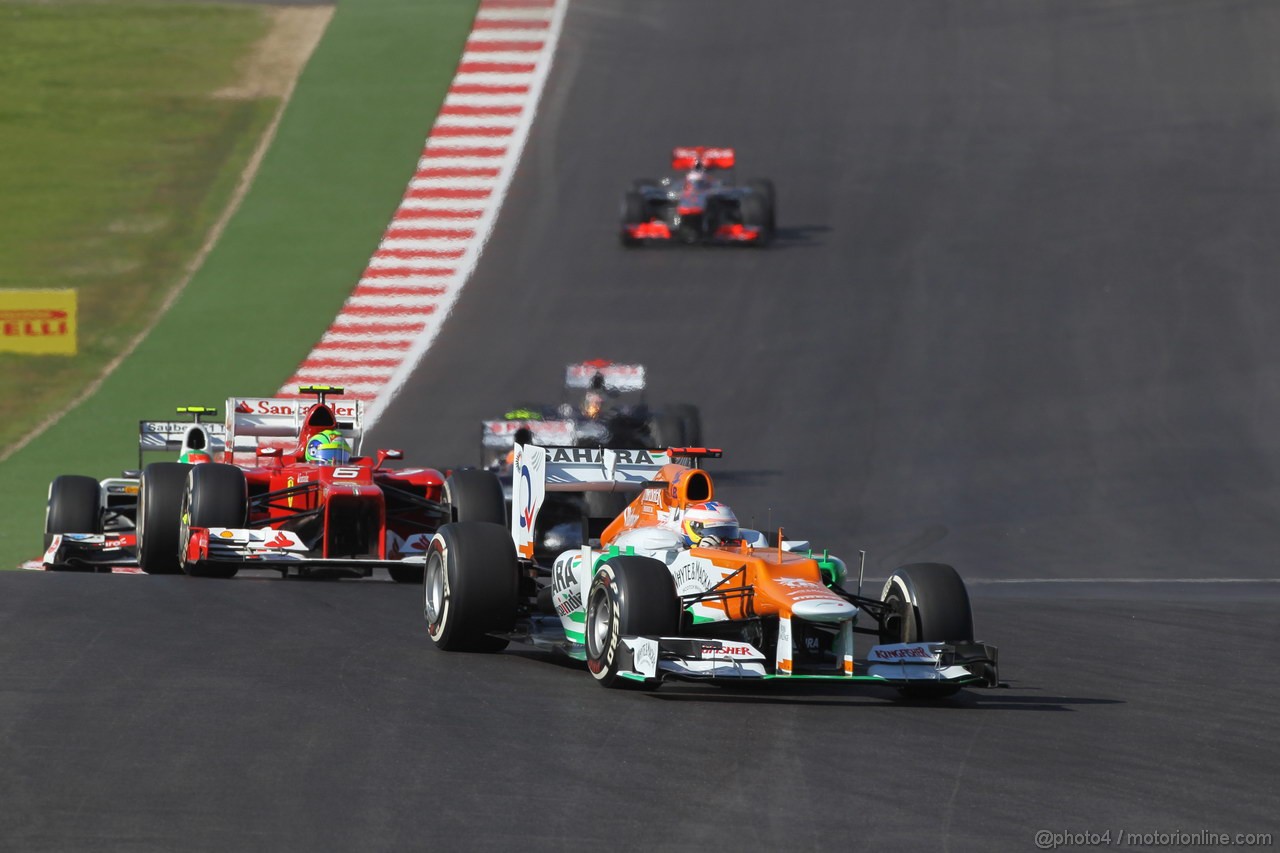 GP USA, 18.11.2012 - Gara, Paul di Resta (GBR) Sahara Force India F1 Team VJM05