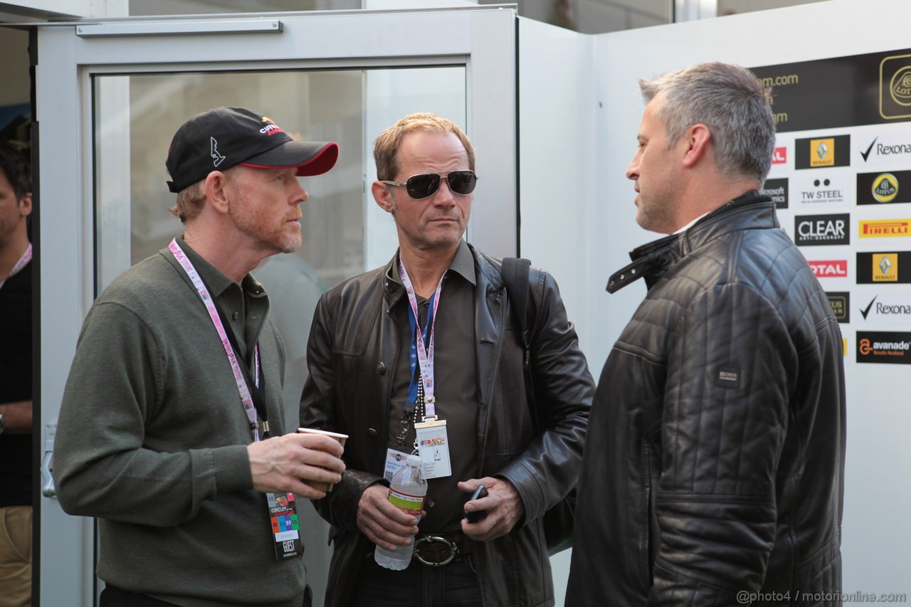 GP USA, 18.11.2012 - Gara, Ron Howard (USA) Film director with Matt LeBlanc (USA)