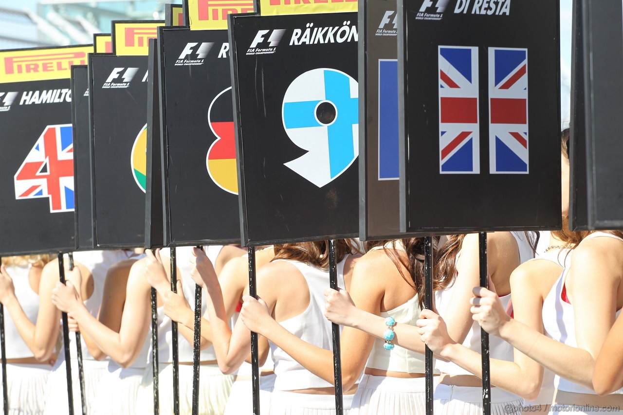 GP USA, 18.11.2012 - Gara, griglia Ragazzas