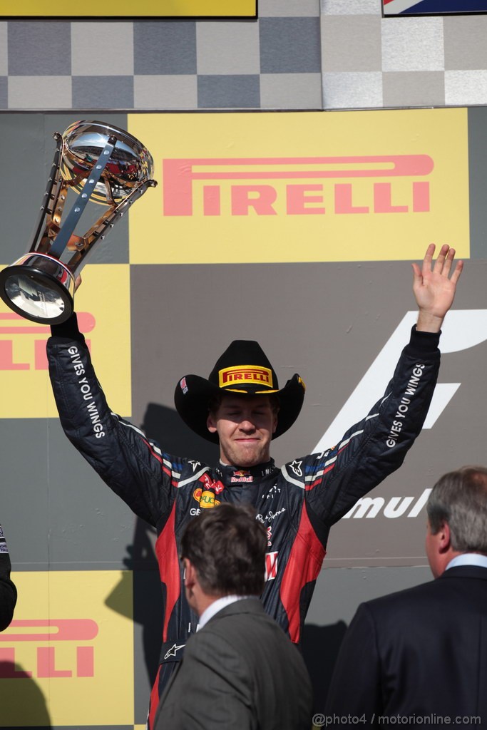 GP USA, 18.11.2012 - Podium, 2nd Sebastian Vettel (GER) Red Bull Racing RB8