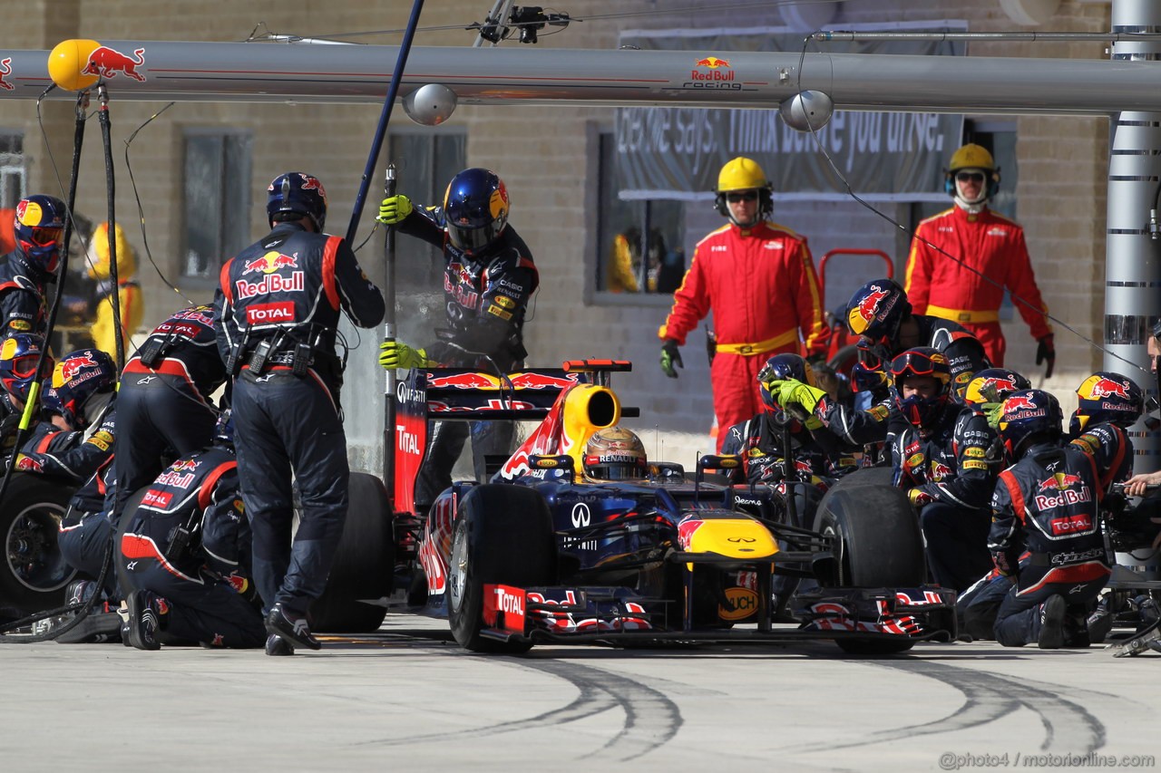 GP USA, 18.11.2012 - Gara, Sebastian Vettel (GER) Red Bull Racing RB8