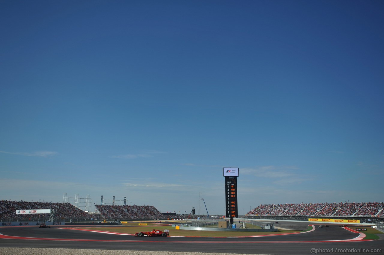 GP USA, 18.11.2012 - Gara, Fernando Alonso (ESP) Ferrari F2012