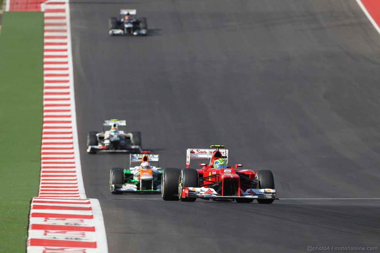 GP USA, 18.11.2012 - Gara, Felipe Massa (BRA) Ferrari F2012