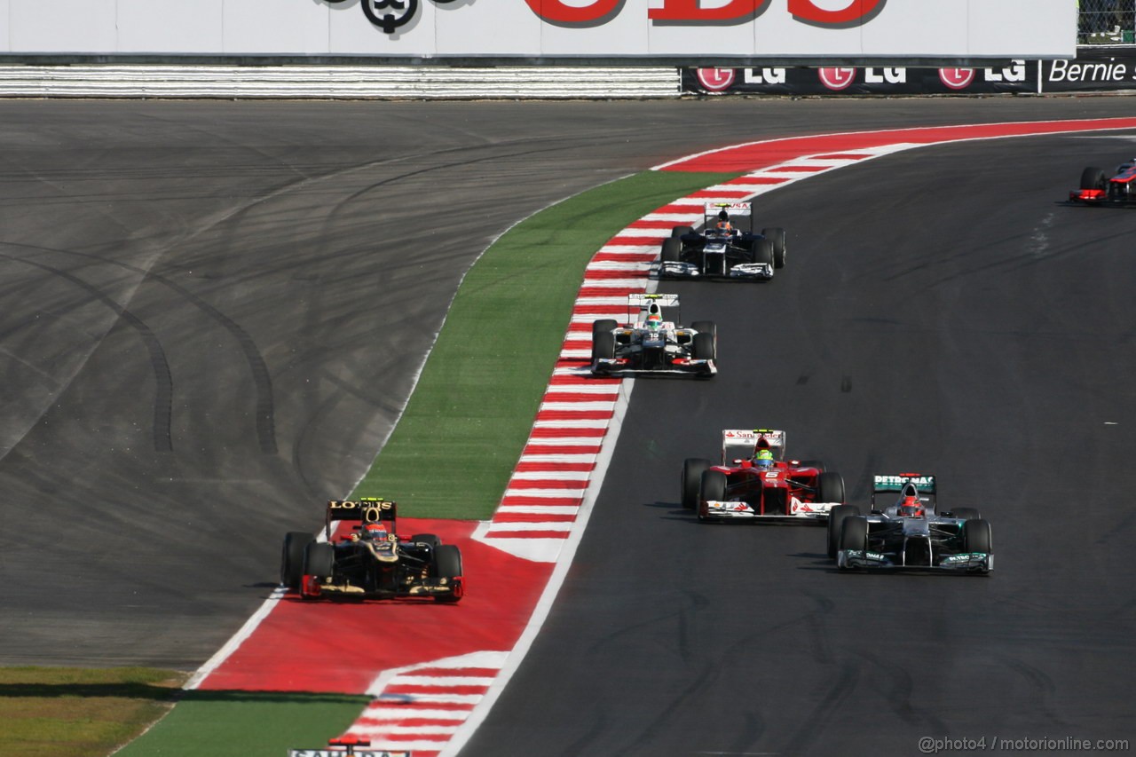 GP USA, 18.11.2012 - Gara, Romain Grosjean (FRA) Lotus F1 Team E20