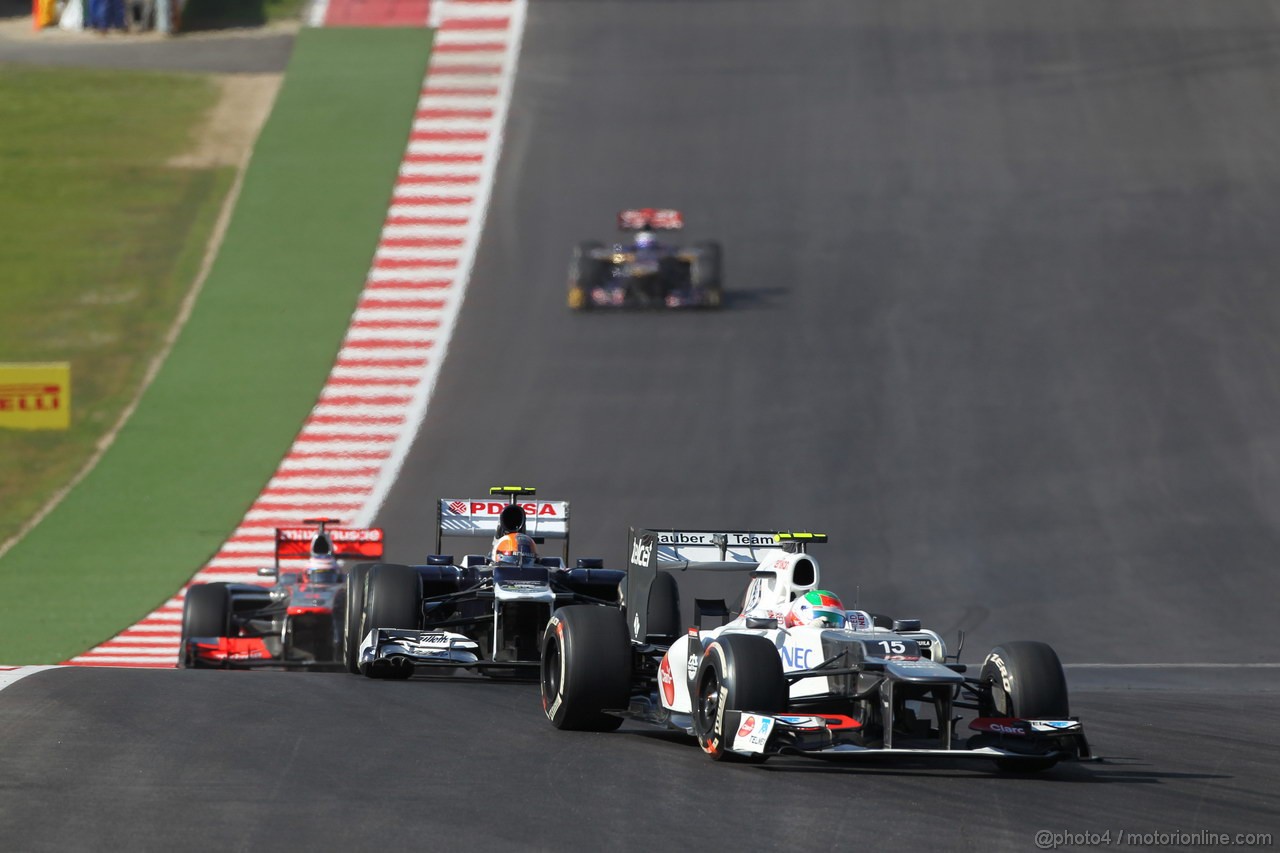 GP USA, 18.11.2012 - Gara, Sergio Prez (MEX) Sauber F1 Team C31