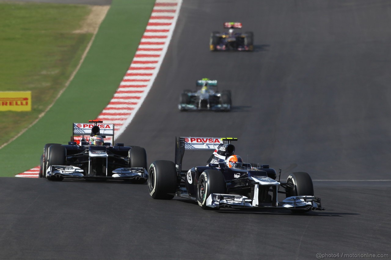 GP USA, 18.11.2012 - Gara, Bruno Senna (BRA) Williams F1 Team FW34