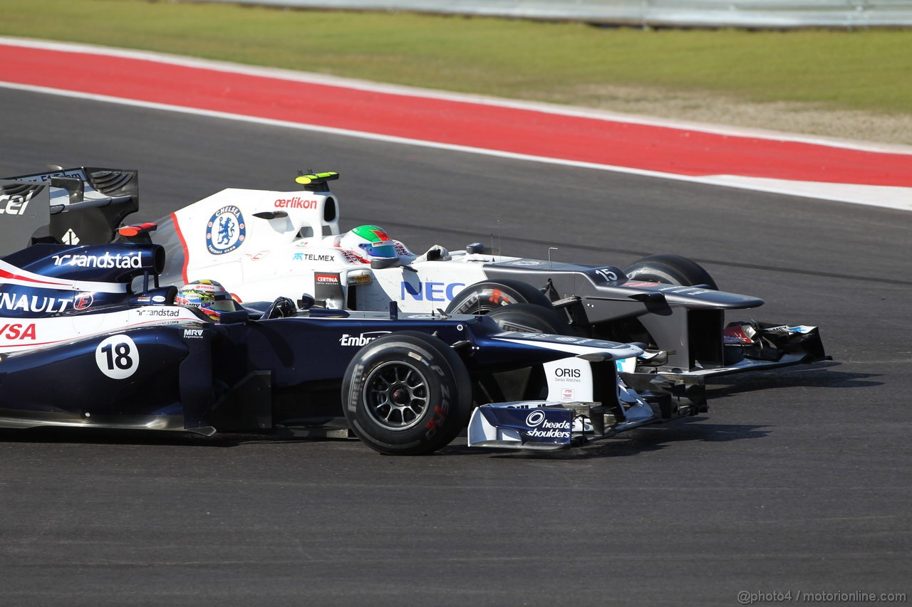GP USA, 18.11.2012 - Gara, Pastor Maldonado (VEN), Williams F1 Team FW34