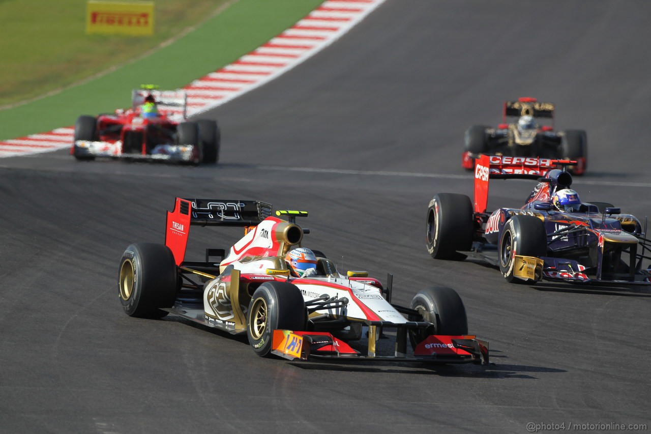 GP USA, 18.11.2012 - Gara, Narain Karthikeyan (IND) HRT Formula 1 Team F112