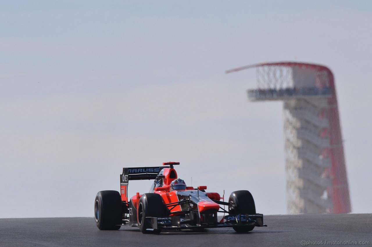 GP USA, 18.11.2012 - Gara, Timo Glock (GER) Marussia F1 Team MR01