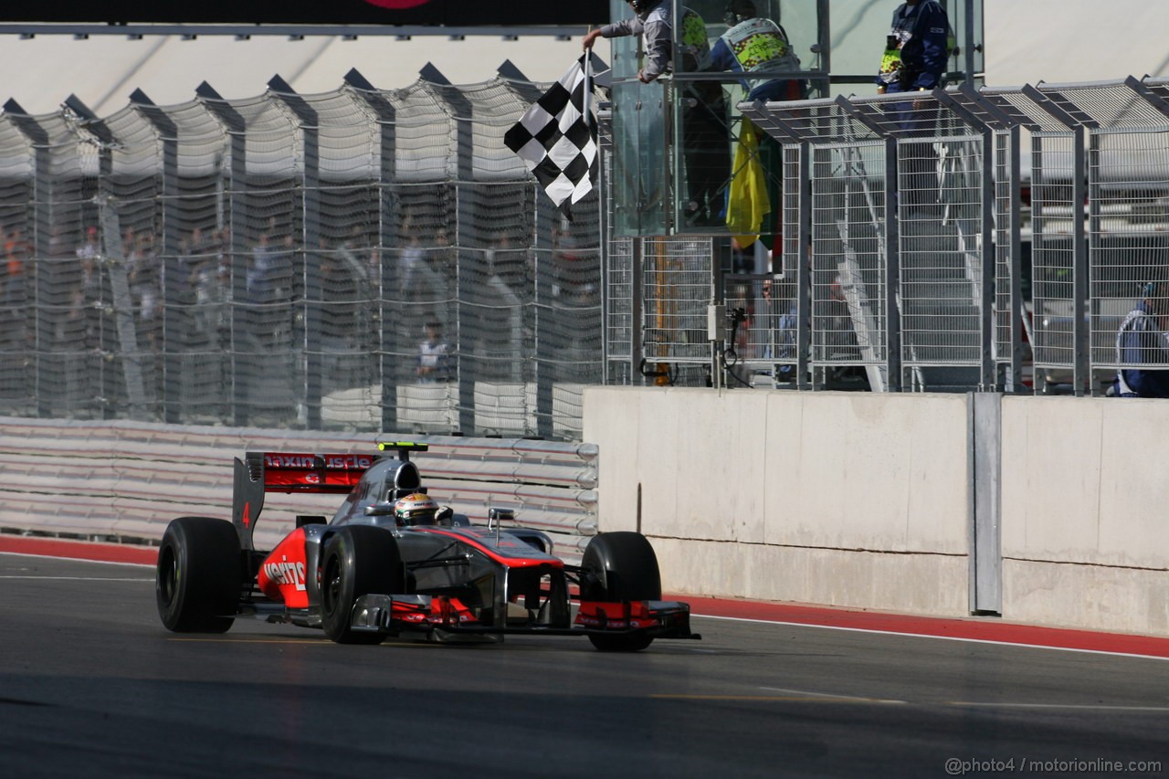 GP USA, 18.11.2012 - Gara, Lewis Hamilton (GBR) McLaren Mercedes MP4-27