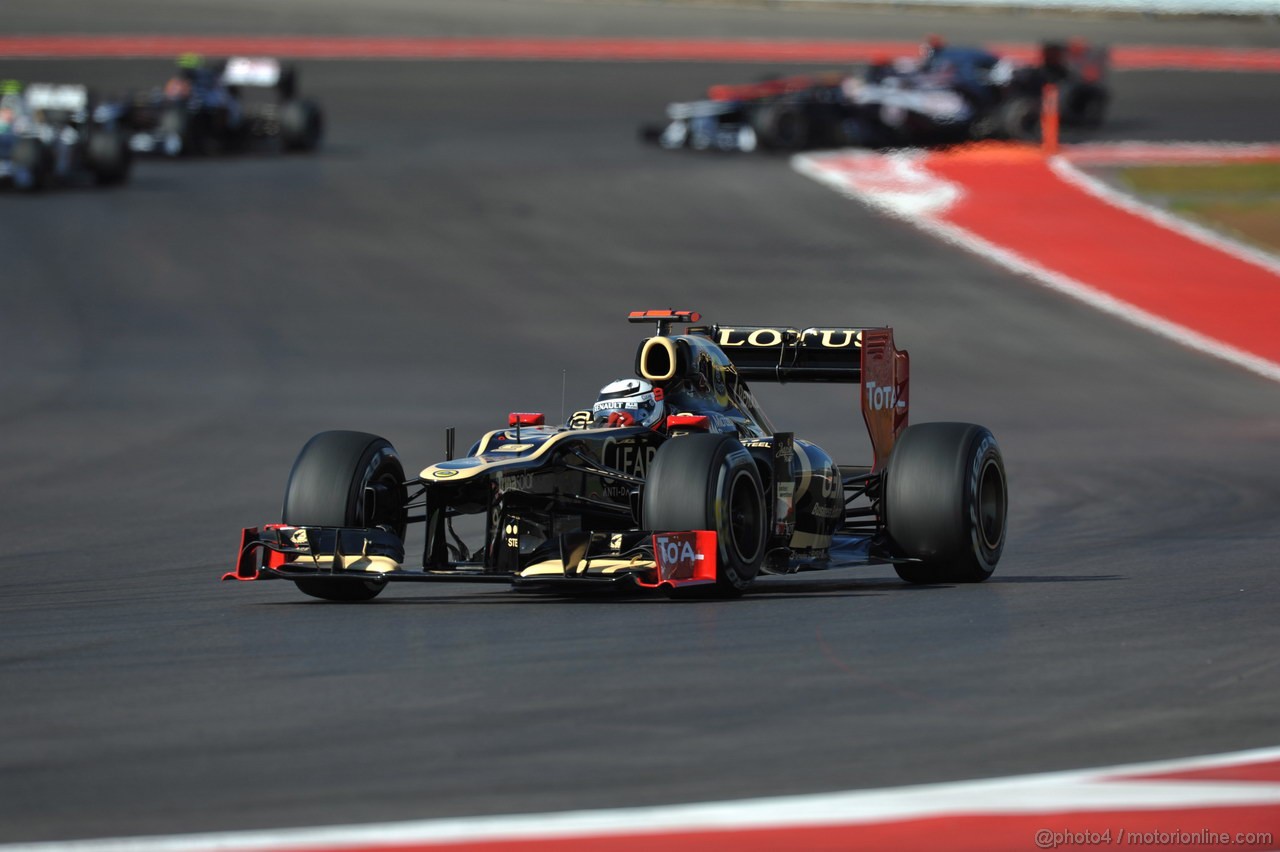 GP USA, 18.11.2012 - Gara, Kimi Raikkonen (FIN) Lotus F1 Team E20