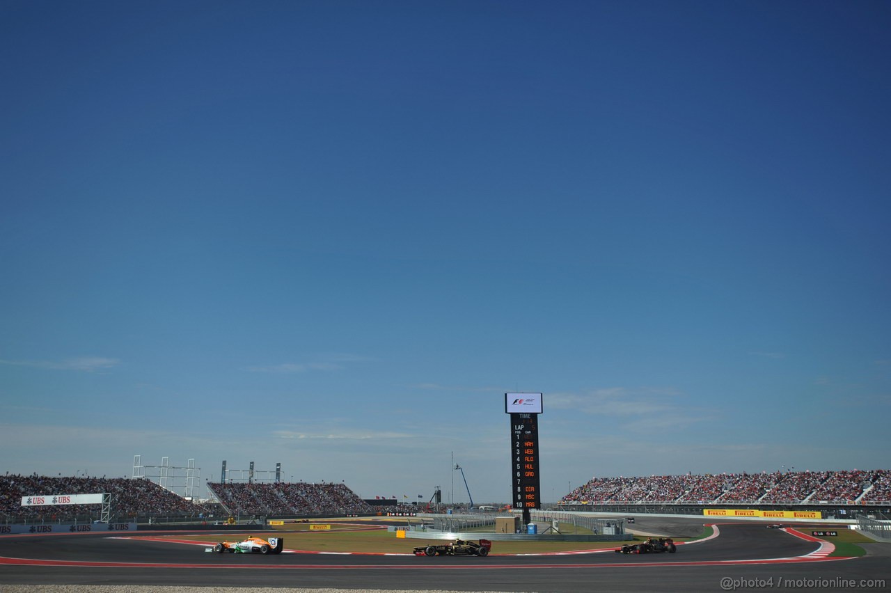 GP USA, 18.11.2012 - Gara, Romain Grosjean (FRA) Lotus F1 Team E20