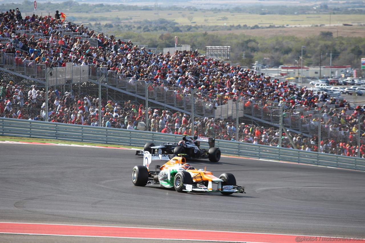 GP USA, 18.11.2012 - Gara, Nico Hulkenberg (GER) Sahara Force India F1 Team VJM05