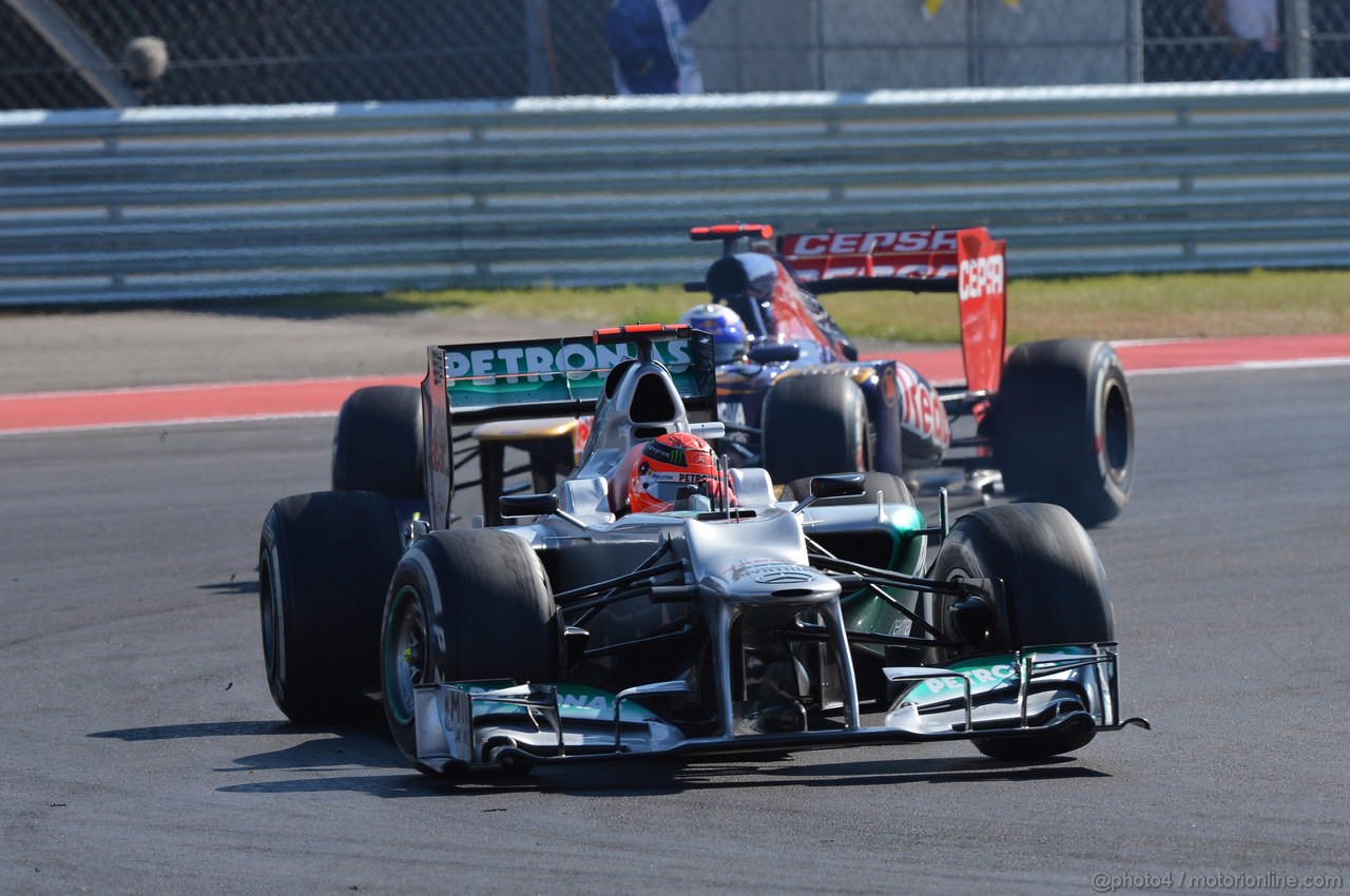 GP USA, 18.11.2012 - Gara, Michael Schumacher (GER) Mercedes AMG F1 W03