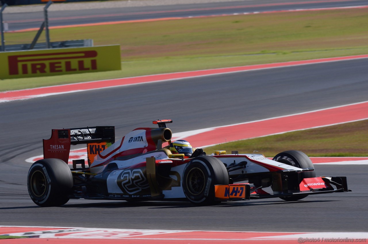 GP USA, 18.11.2012 - Gara, Pedro de la Rosa (ESP) HRT Formula 1 Team F112