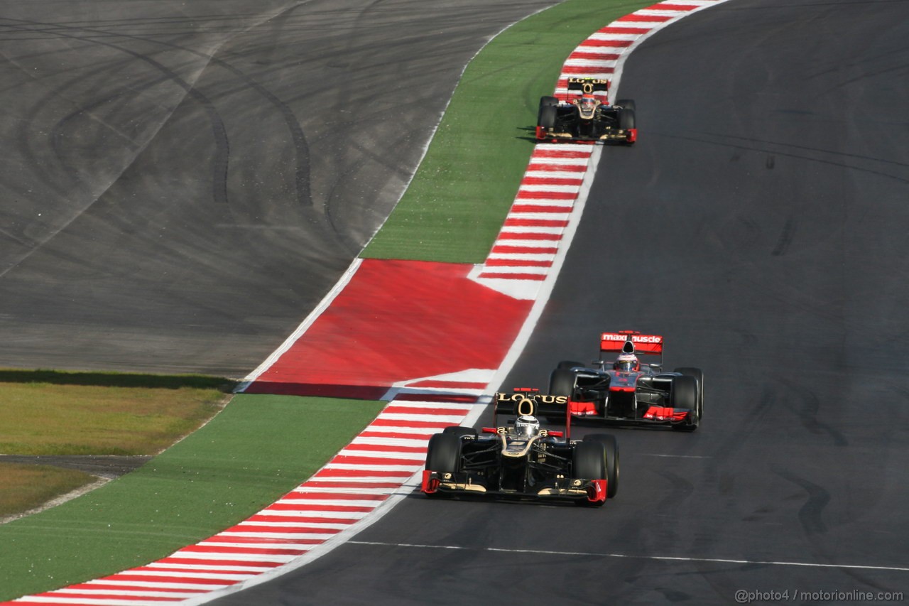 GP USA, 18.11.2012 - Gara, Kimi Raikkonen (FIN) Lotus F1 Team E20