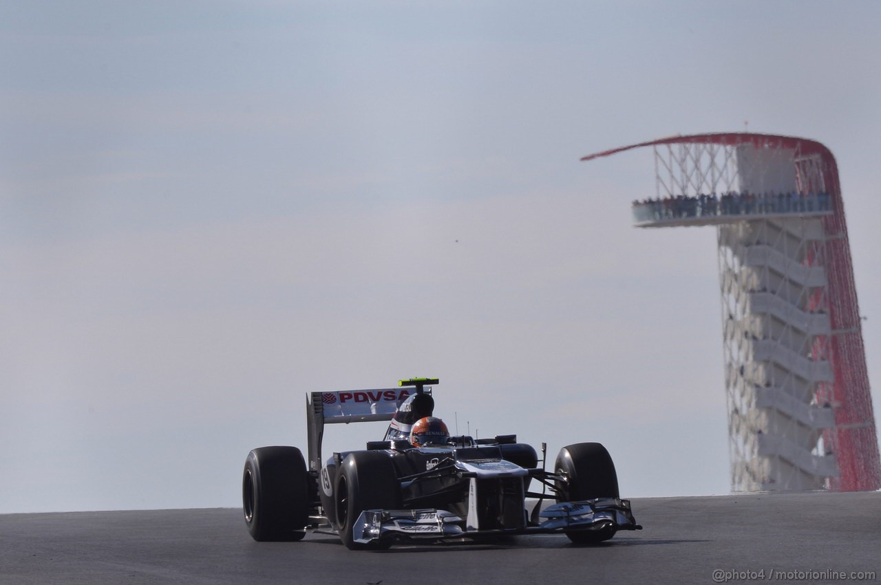 GP USA, 18.11.2012 - Gara, Bruno Senna (BRA) Williams F1 Team FW34