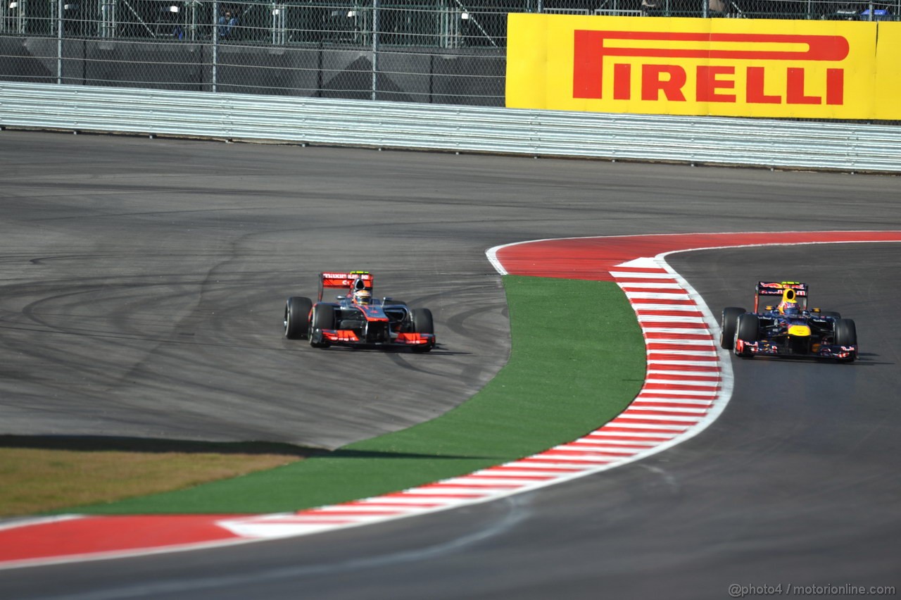 GP USA, 18.11.2012 - Gara, Lewis Hamilton (GBR) McLaren Mercedes MP4-27