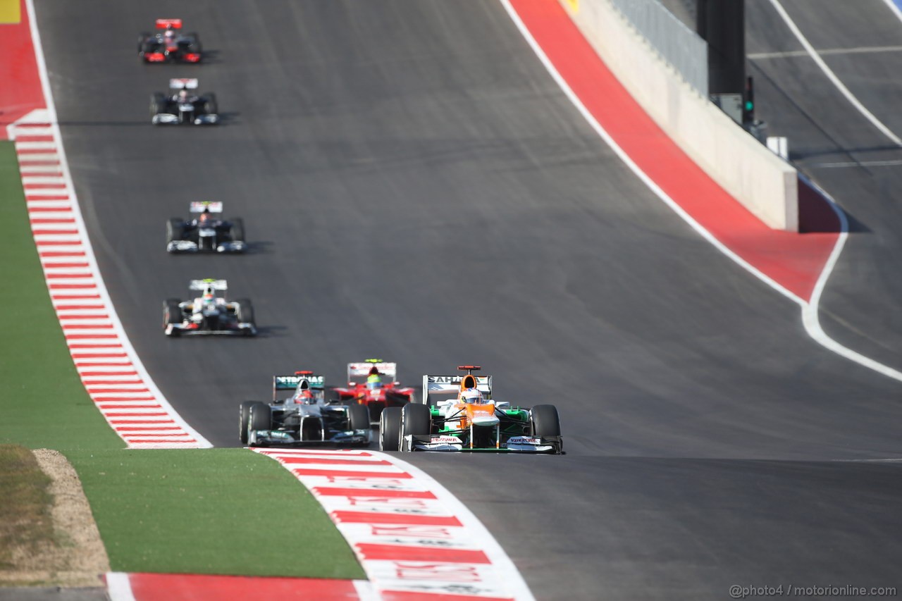 GP USA, 18.11.2012 - Gara, Paul di Resta (GBR) Sahara Force India F1 Team VJM05