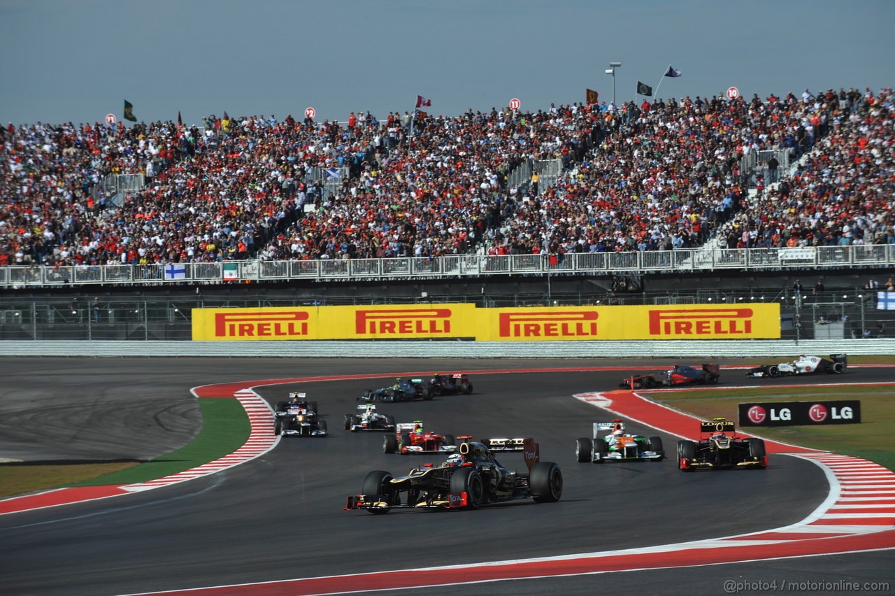 GP USA, 18.11.2012 - Gara, Kimi Raikkonen (FIN) Lotus F1 Team E20