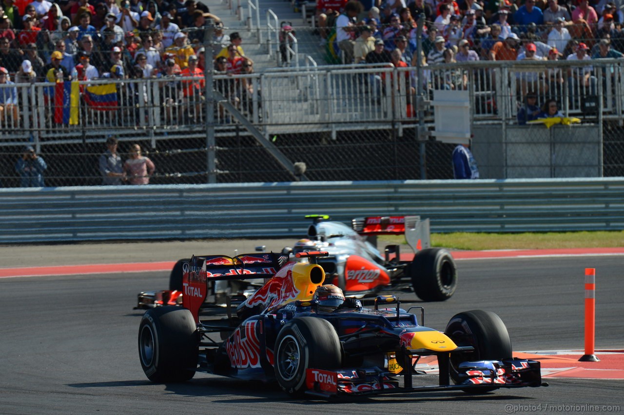 GP USA, 18.11.2012 - Gara, Sebastian Vettel (GER) Red Bull Racing RB8