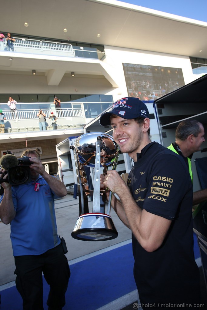 GP USA, 18.11.2012 - Gara, Sebastian Vettel (GER) Red Bull Racing RB8