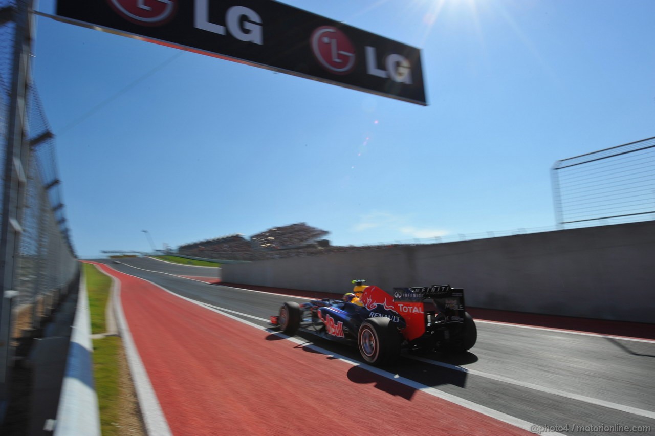 GP USA, 18.11.2012 - Gara, Mark Webber (AUS) Red Bull Racing RB8