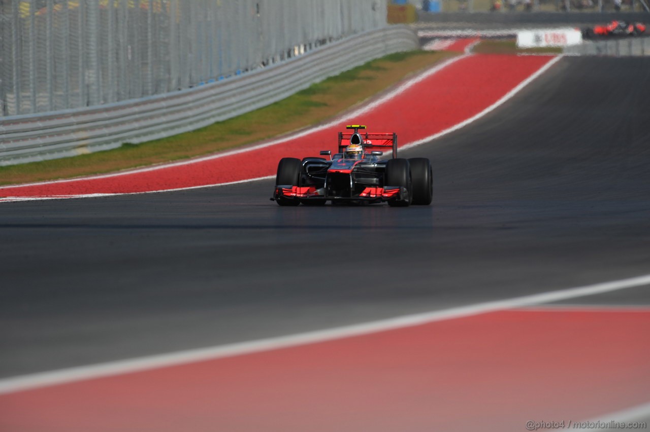 GP USA, 18.11.2012 - Gara, Lewis Hamilton (GBR) McLaren Mercedes MP4-27