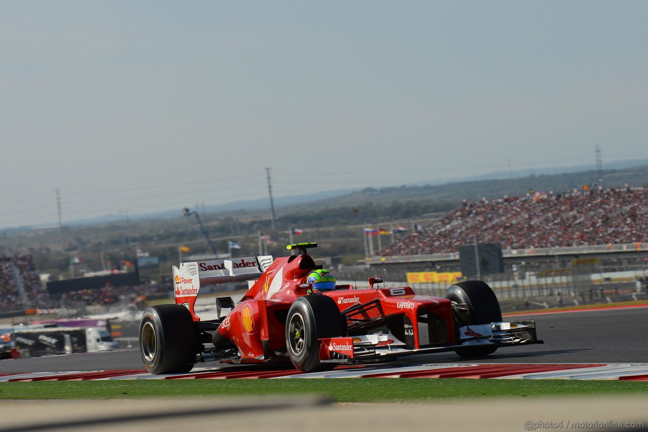 GP USA, 18.11.2012 - Gara, Felipe Massa (BRA) Ferrari F2012