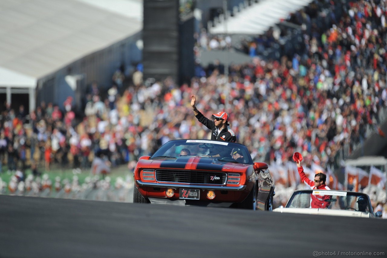 GP USA, 18.11.2012 - Drive Parade, Lewis Hamilton (GBR) McLaren Mercedes MP4-27