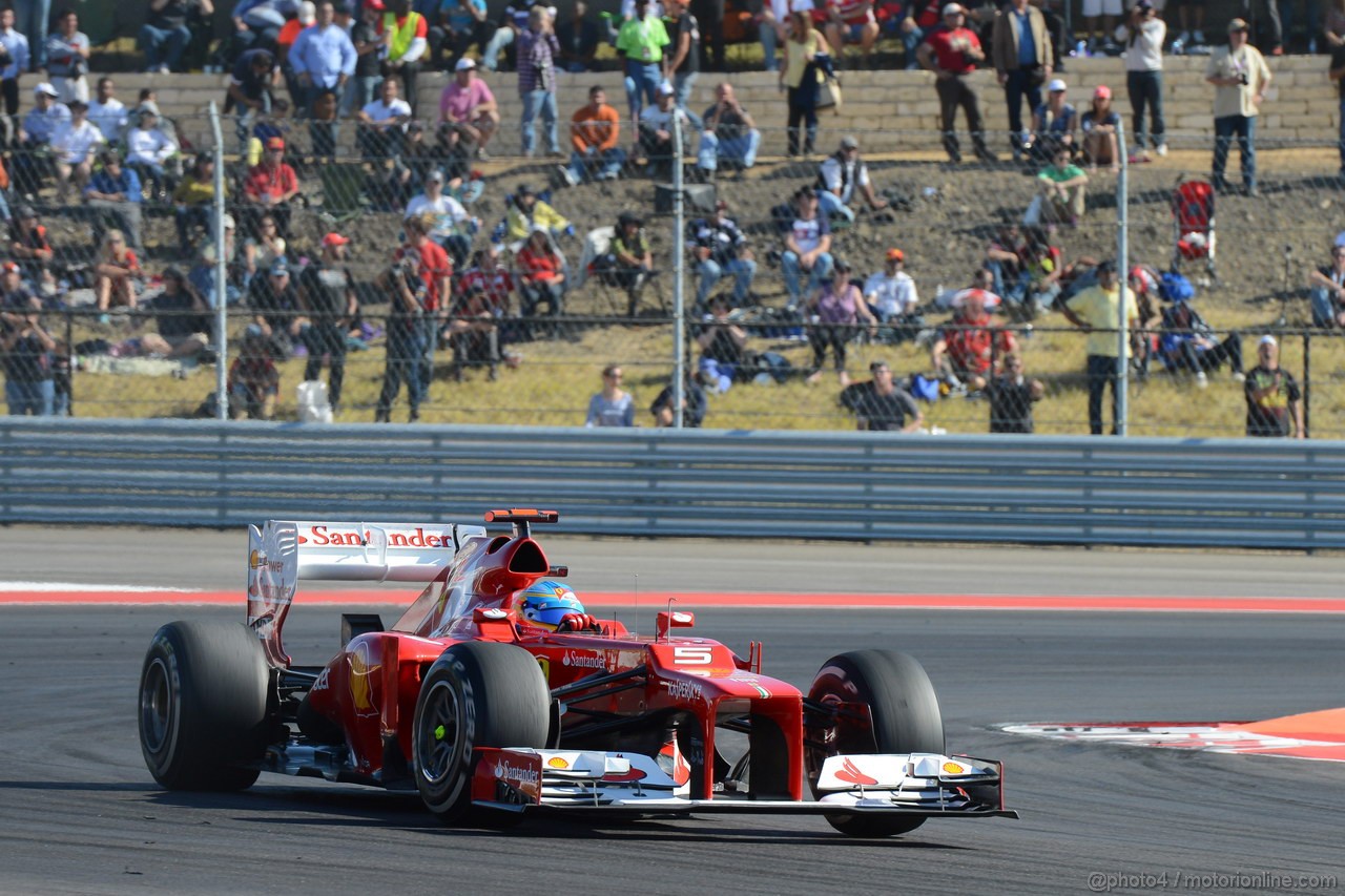 GP USA, 18.11.2012 - Gara, Fernando Alonso (ESP) Ferrari F2012