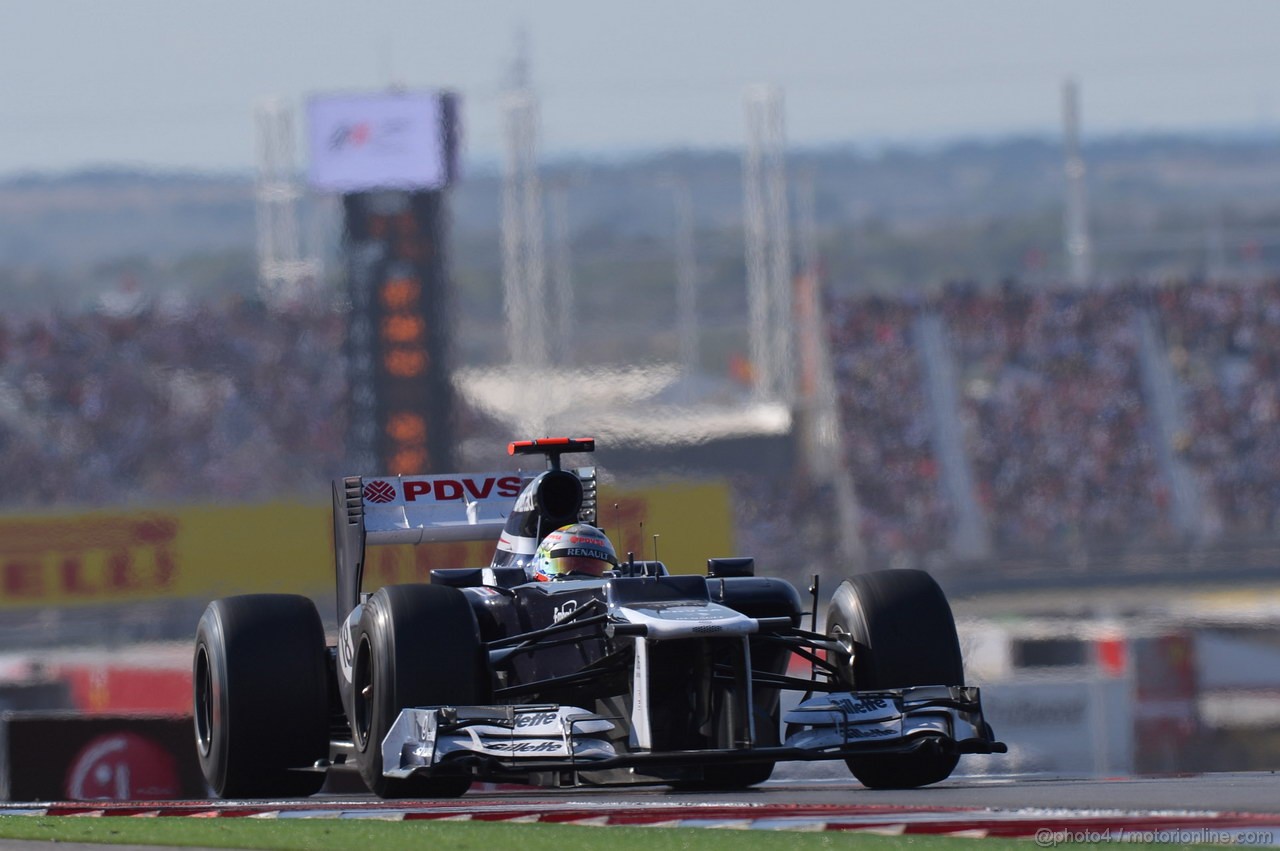 GP USA, 18.11.2012 - Gara, Pastor Maldonado (VEN), Williams F1 Team FW34