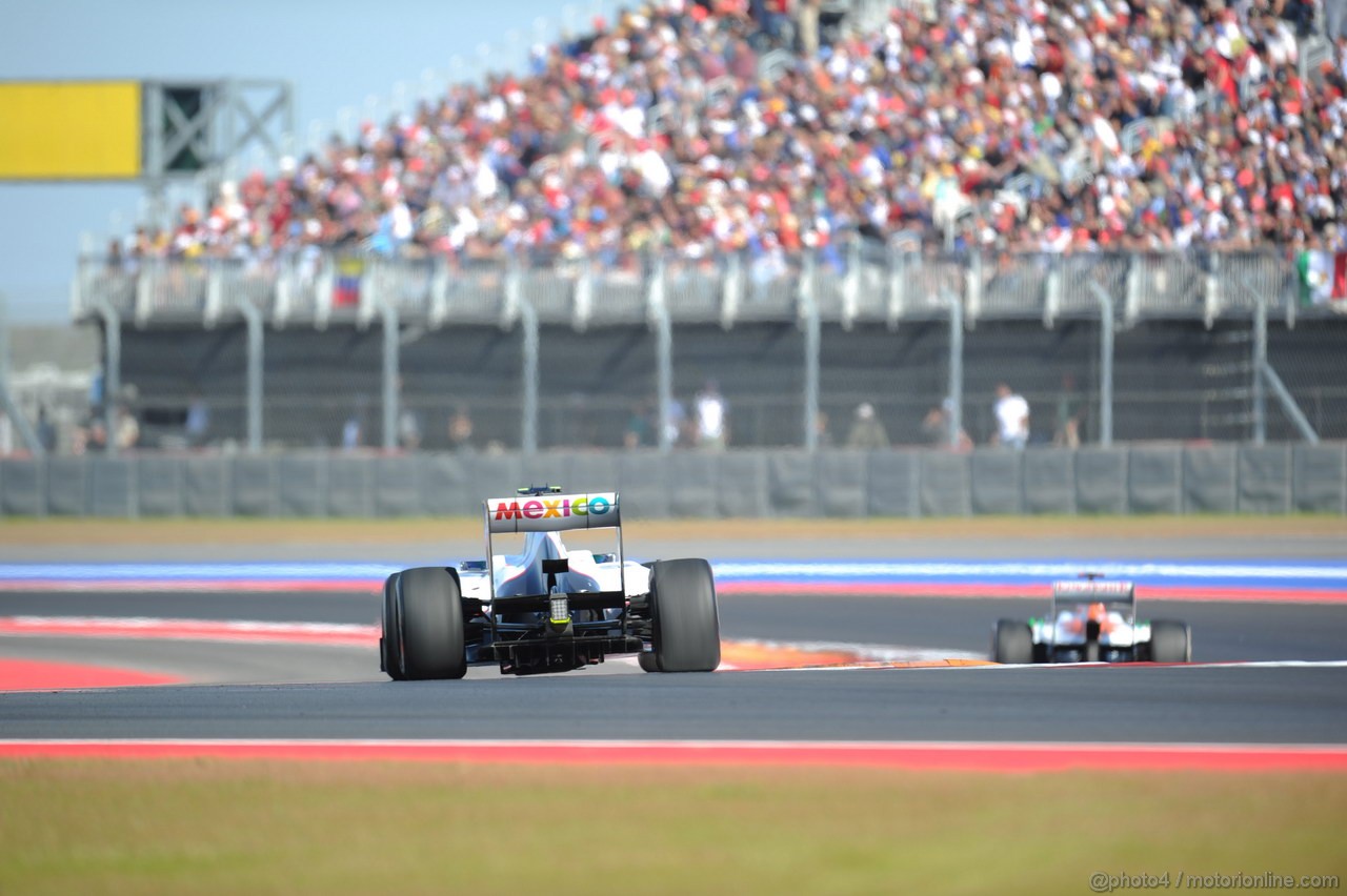 GP USA, 18.11.2012 - Gara, Sergio Prez (MEX) Sauber F1 Team C31