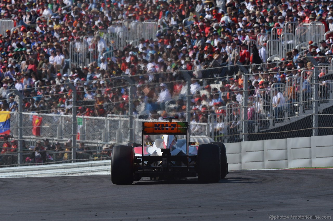 GP USA, 18.11.2012 - Gara, Pedro de la Rosa (ESP) HRT Formula 1 Team F112