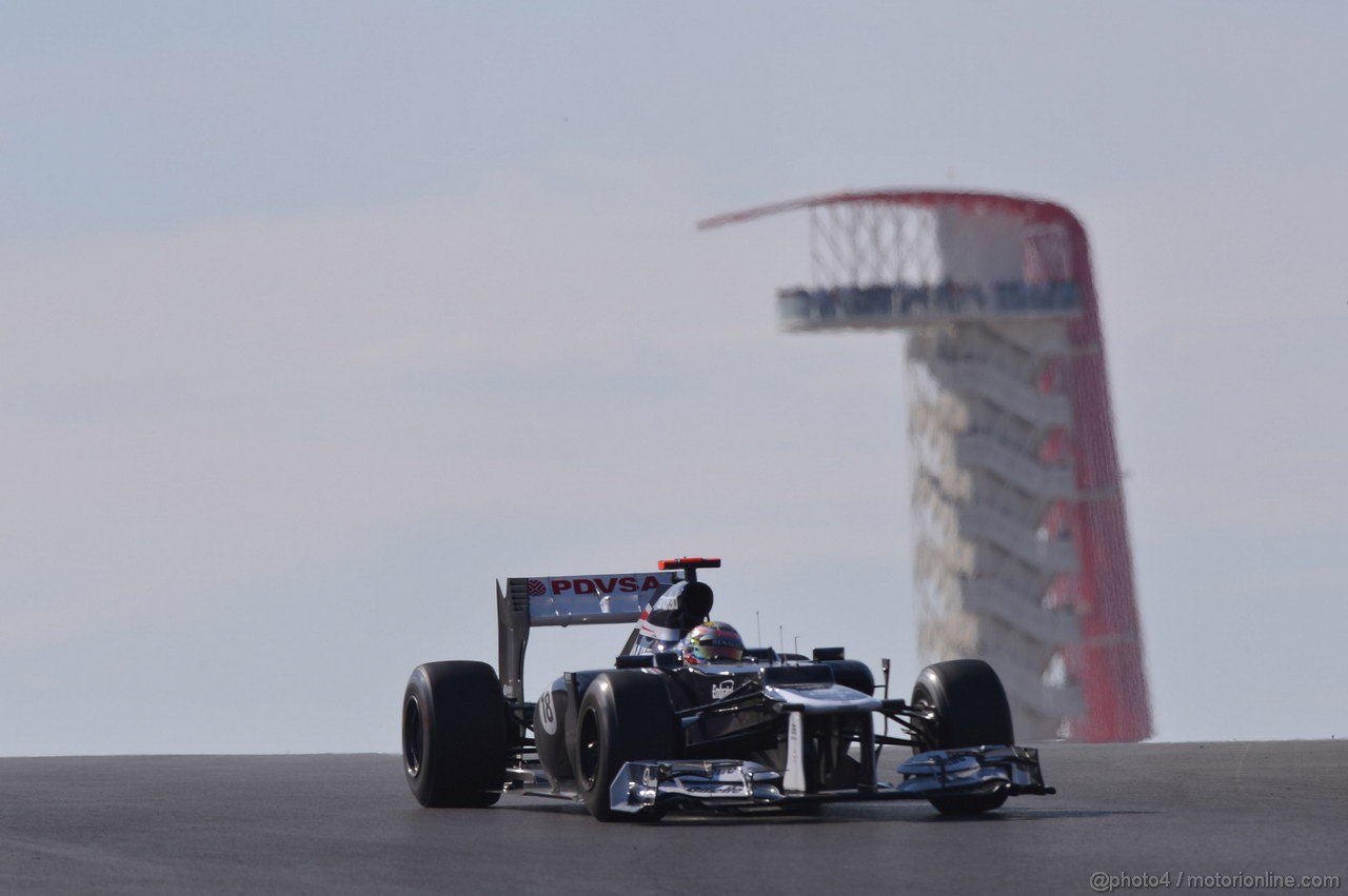 GP USA, 18.11.2012 - Gara, Pastor Maldonado (VEN), Williams F1 Team FW34