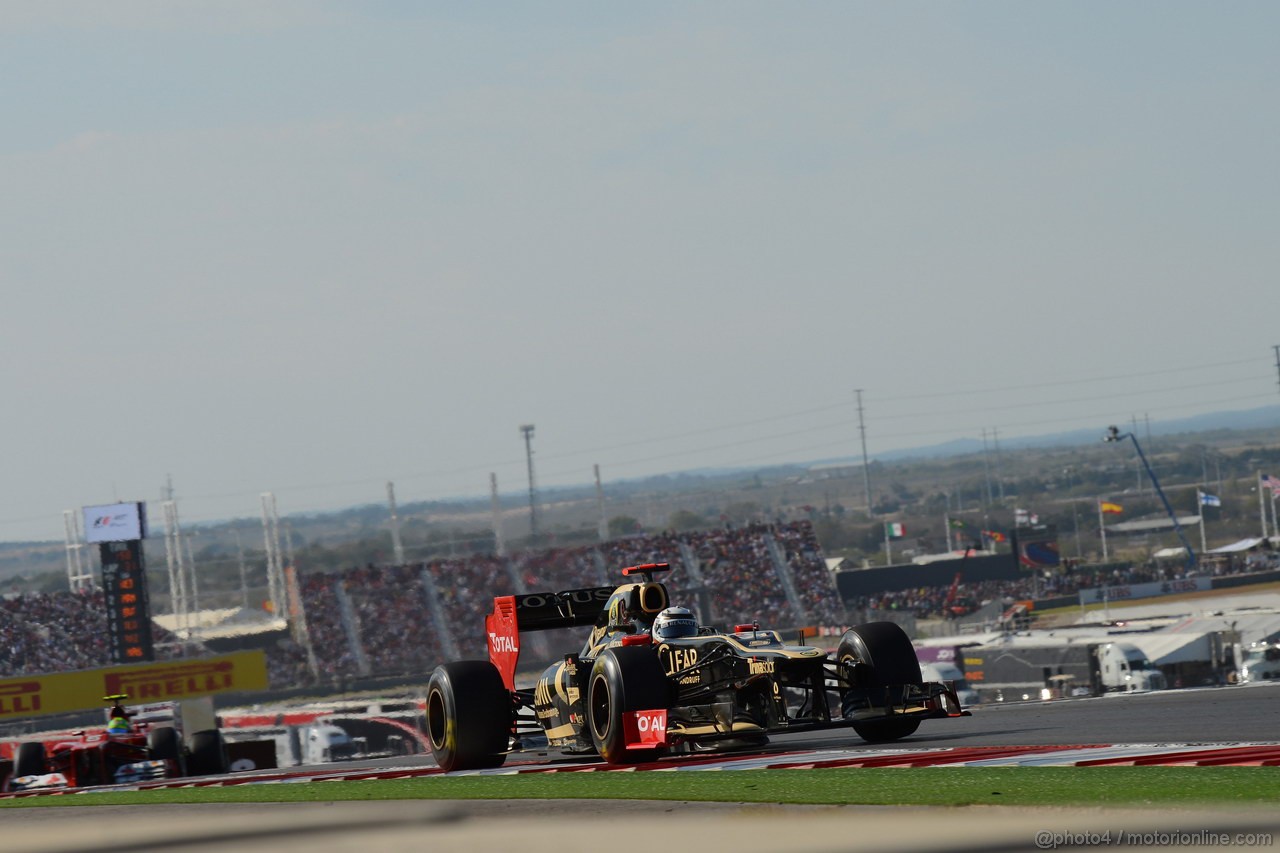 GP USA, 18.11.2012 - Gara, Kimi Raikkonen (FIN) Lotus F1 Team E20