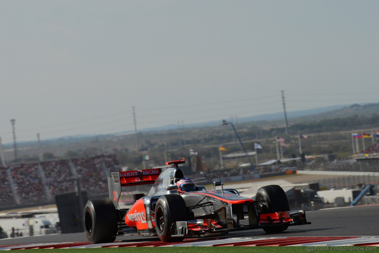 GP USA, 18.11.2012 - Gara, Jenson Button (GBR) McLaren Mercedes MP4-27