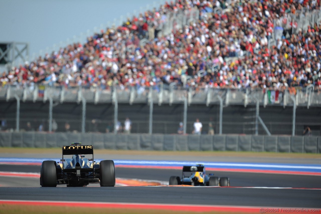 GP USA, 18.11.2012 - Gara, Romain Grosjean (FRA) Lotus F1 Team E20