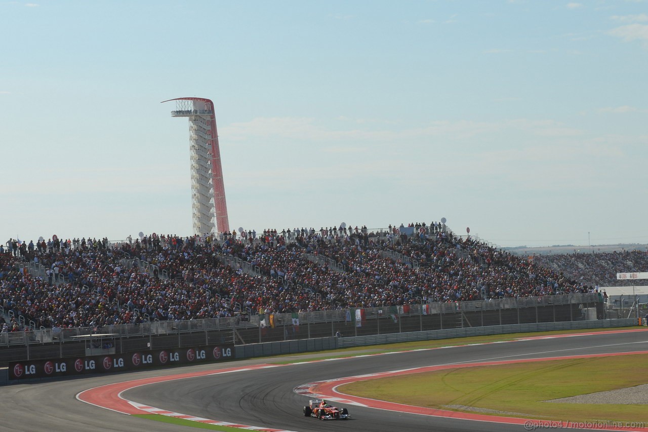 GP USA, 18.11.2012 - Gara, Felipe Massa (BRA) Ferrari F2012