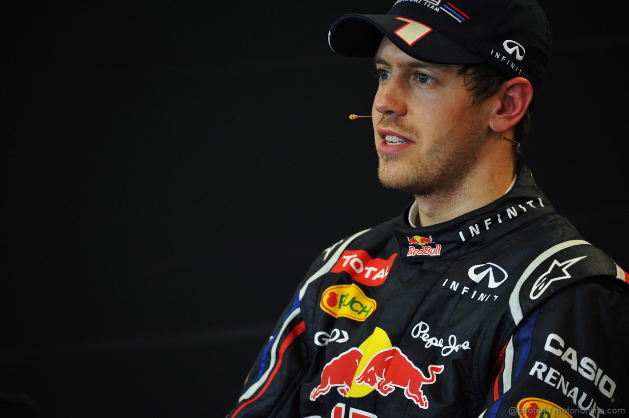 GP USA, 18.11.2012 - Press Conference, Sebastian Vettel (GER) Red Bull Racing RB8