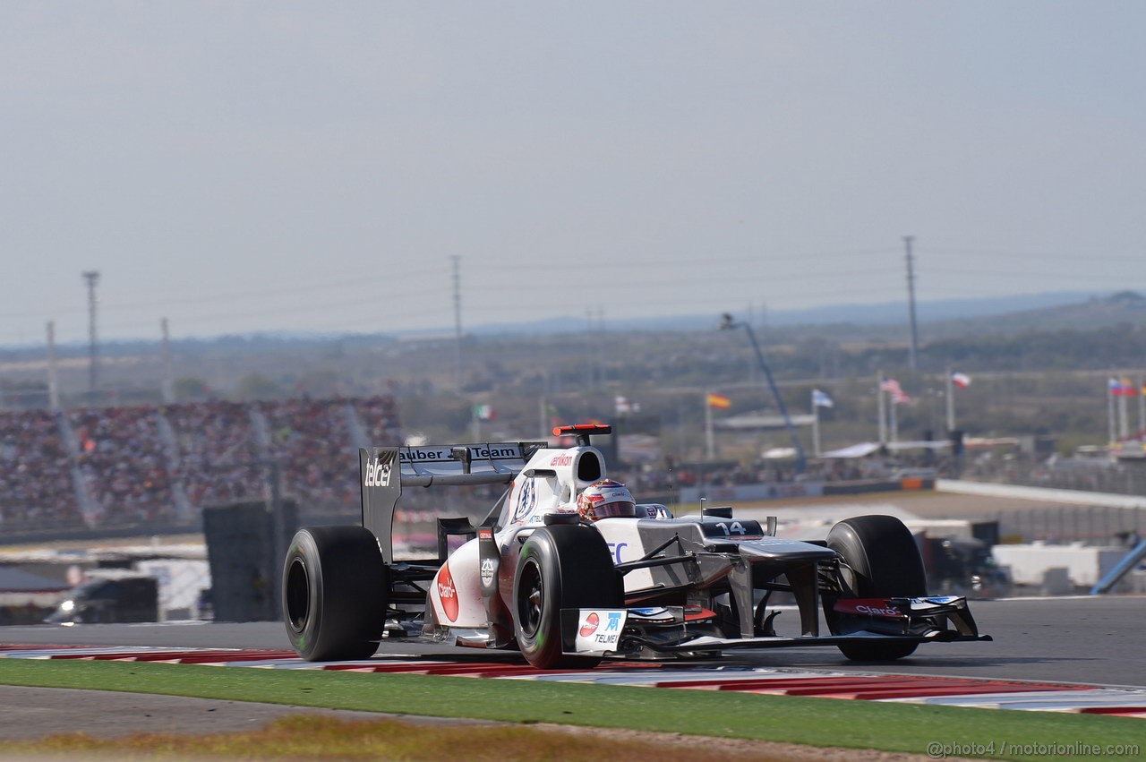 GP USA, 18.11.2012 - Gara, Kamui Kobayashi (JAP) Sauber F1 Team C31