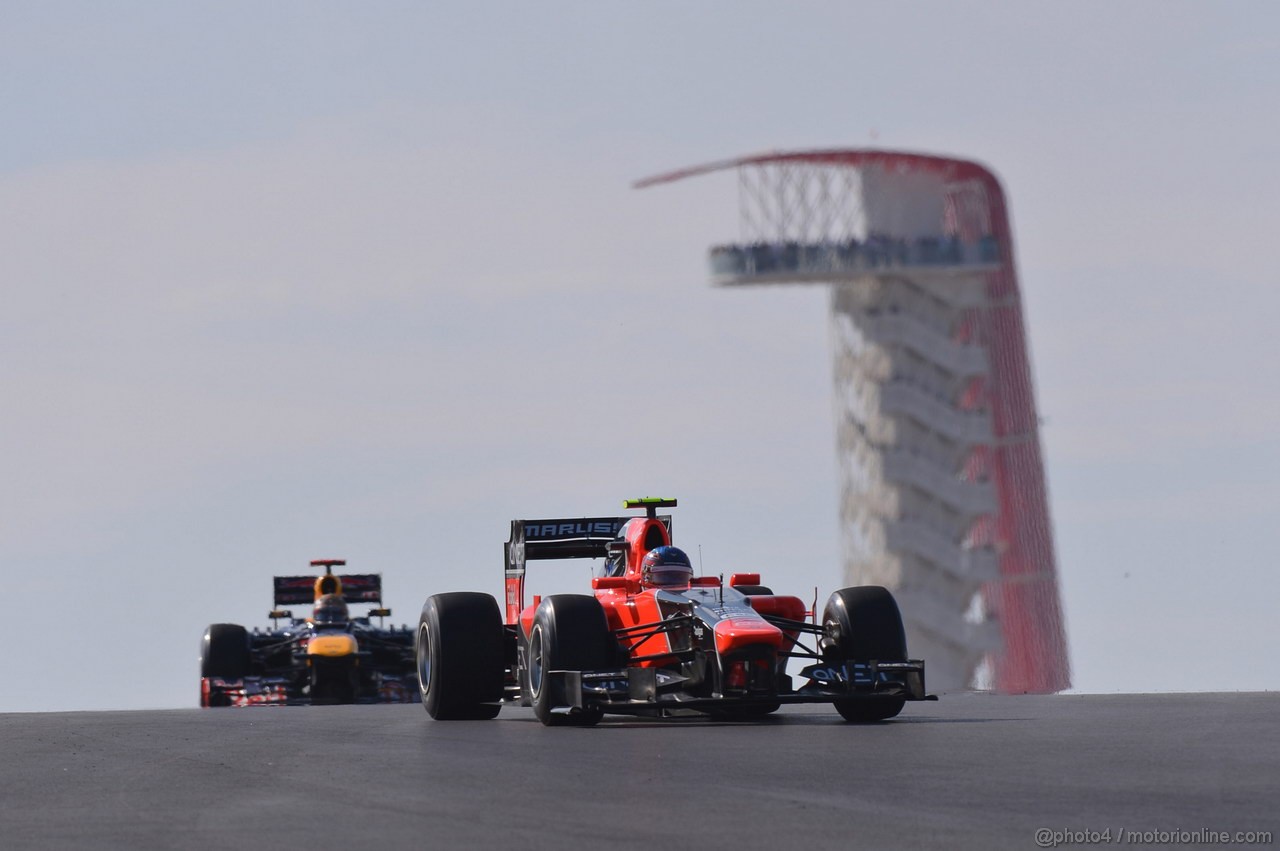 GP USA, 18.11.2012 - Gara, Charles Pic (FRA) Marussia F1 Team MR01