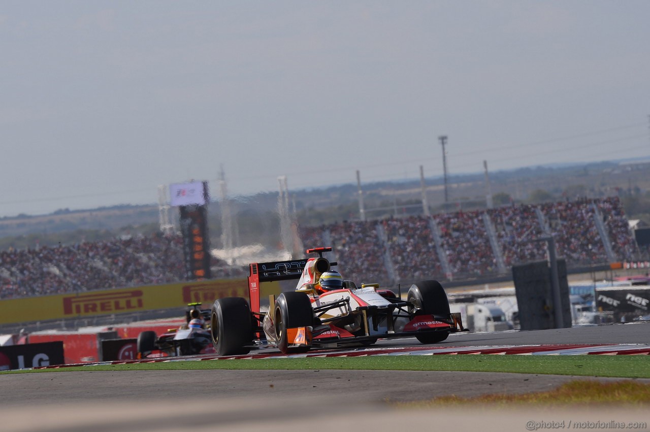 GP USA, 18.11.2012 - Gara, Pedro de la Rosa (ESP) HRT Formula 1 Team F112