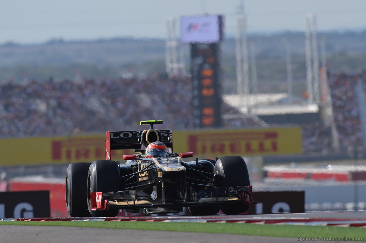 GP USA, 18.11.2012 - Gara, Romain Grosjean (FRA) Lotus F1 Team E20